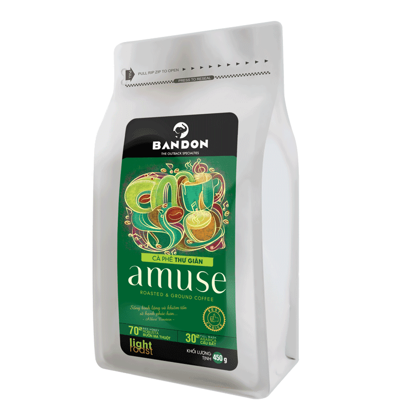 Cà phê phin Bandon Amuse 450g - cà phê Thư giãn