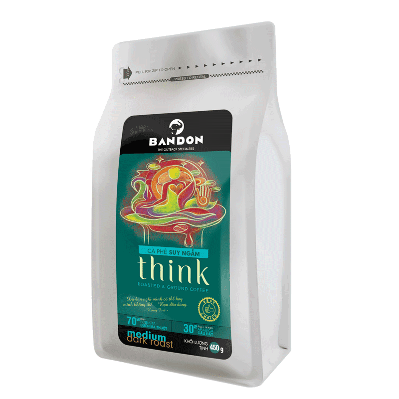 Cà phê nguyên chất Bandon Think 450g